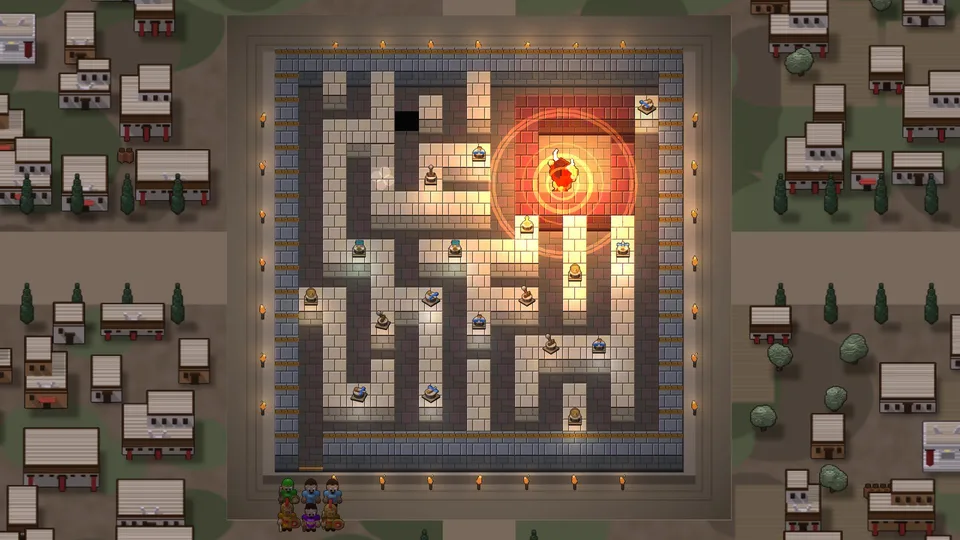 The Minotaur's victory roar sending shockwaves from his den